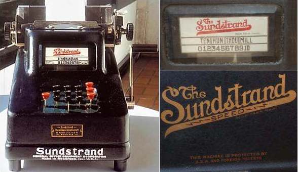 Sunstrand Adding Machine - Underwood Sunstrand 10 key Listing Machine
